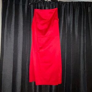 Chic Red Spaghetti Strap Dress